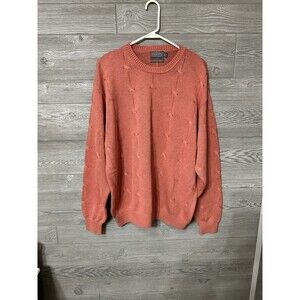 Vintage Talbots Men’s Size XL 100% Pima Cotton Cable Knit Crewneck Sweater‎